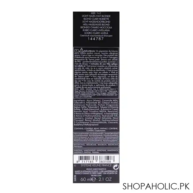 keune tinta hair color 8.38 light hazelnut blonde image3