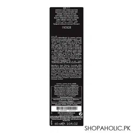 Keune Tinta Hair Colour 7.19 Medium Ash Green Blonde - Image 2