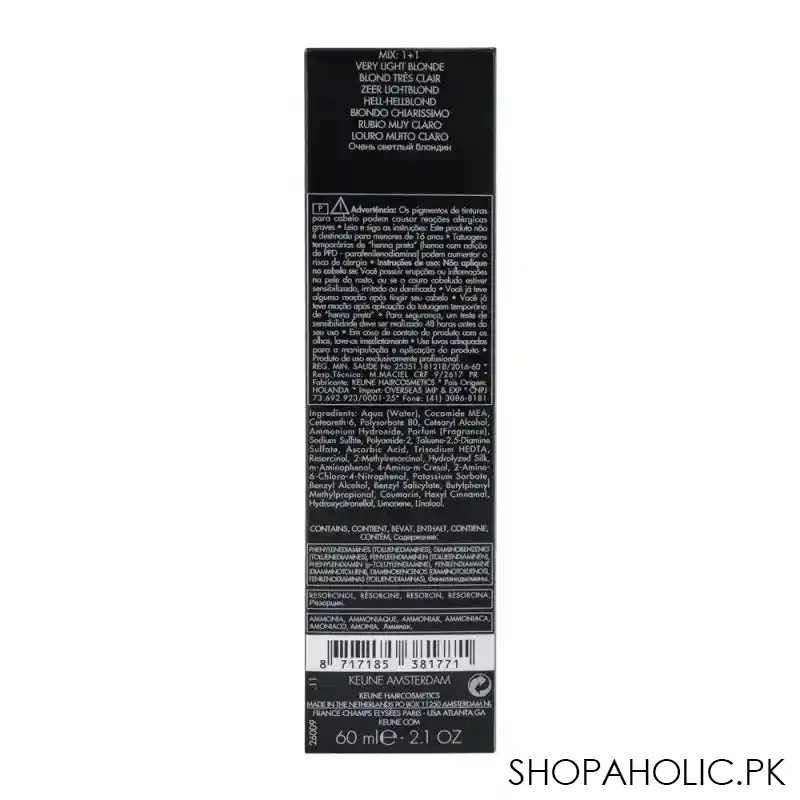 keune tinta hair colour, 9 very light blonde image3