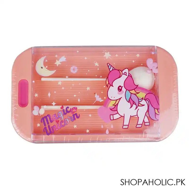 Kids Lunch Box, Spoon & Fork, Pink, 6.7in (H) x 3.3in (W) x 2.2in (D), 0339Kt - Main Image