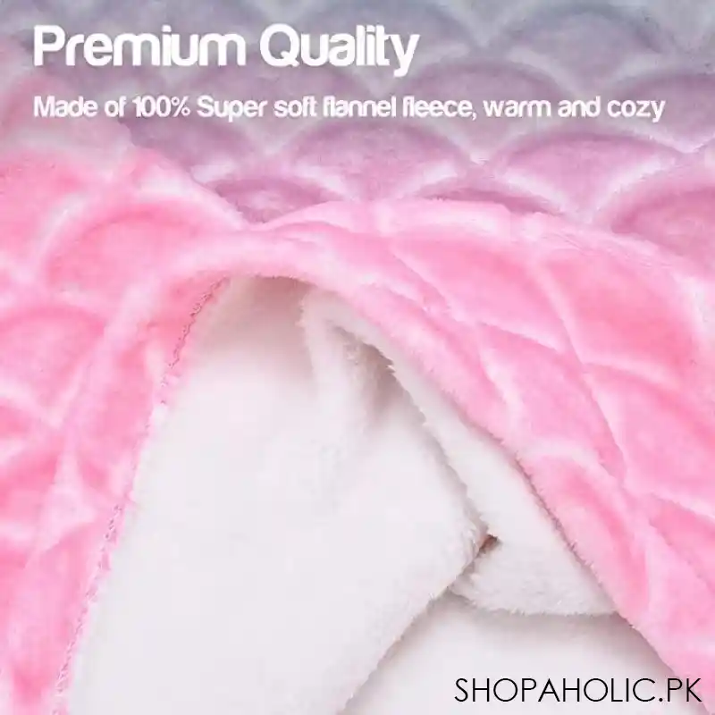 kids mermaid tails blanket image4