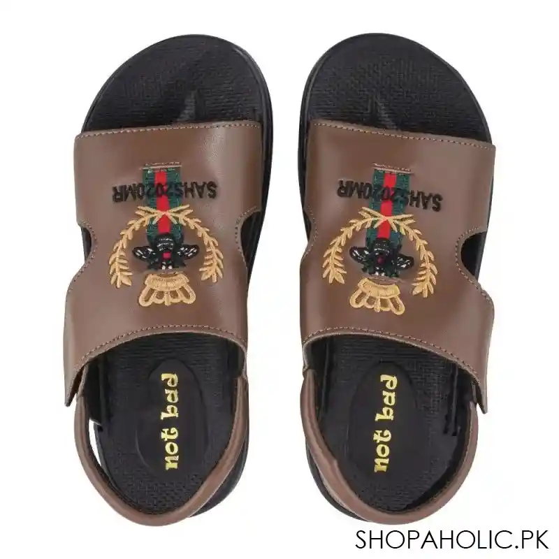 kid's sandals, for boys, brown, 228 50 main image