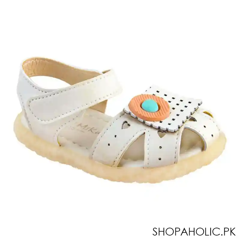 kids sandals with light, for girls, 8808 7, beige image2