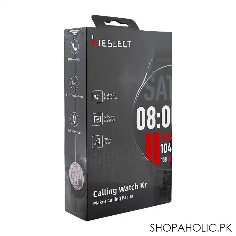 kieslect kr calling watch for men, black, yft2024eu image2