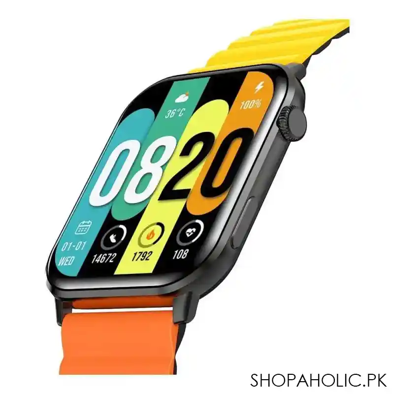 kieslect men's ks calling watch black, 2 straps, yft2031eu image2