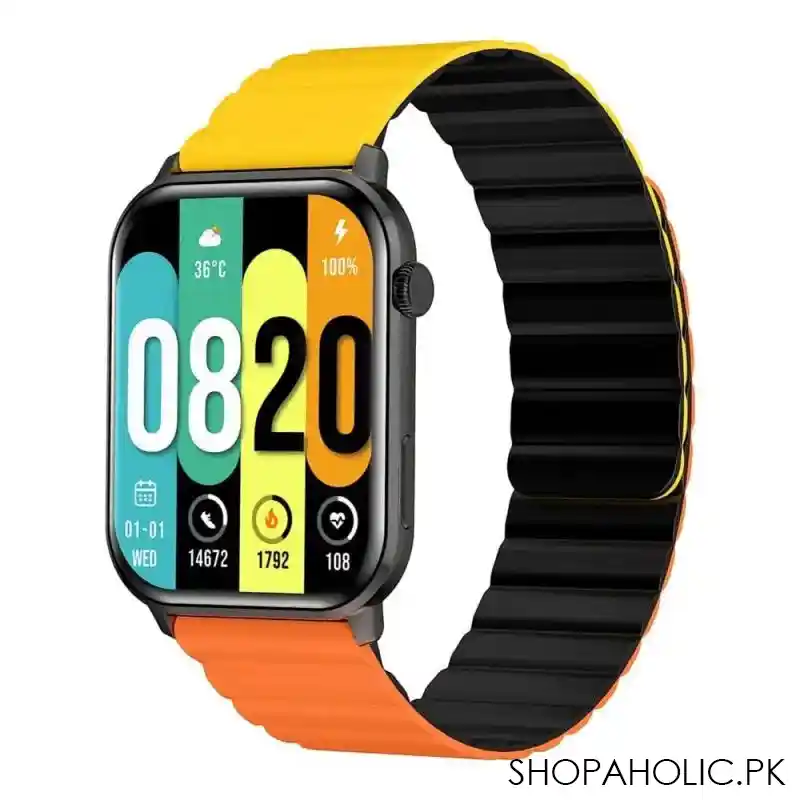 kieslect men's ks calling watch black, 2 straps, yft2031eu image3