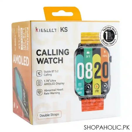 kieslect men's ks calling watch black, 2 straps, yft2031eu image5
