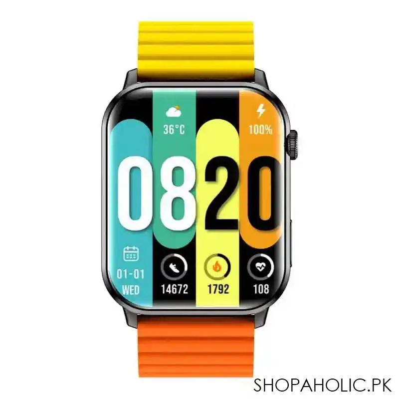 kieslect men's ks calling watch black, 2 straps, yft2031eu main image