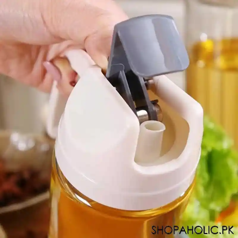 king style oil bottle dispenser with automatic cap and stopper image3