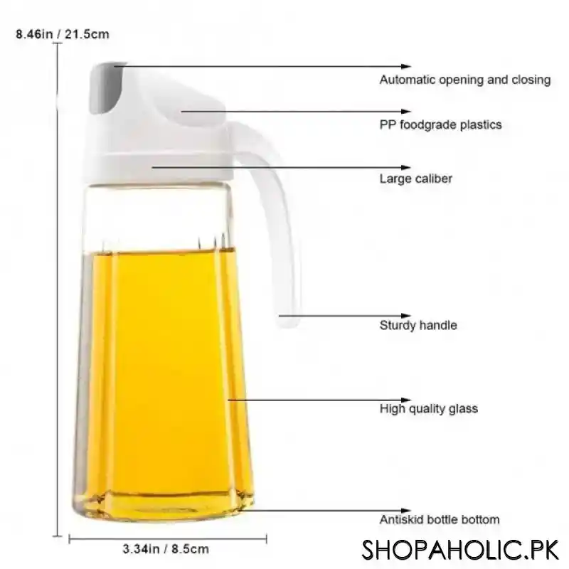 king style oil bottle dispenser with automatic cap and stopper image5