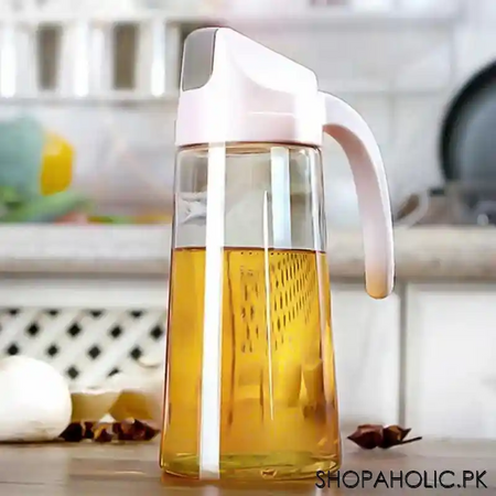 king style oil bottle dispenser with automatic cap and stopper main image