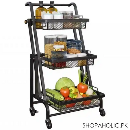 kitchen folding floor trolley image2