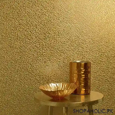 kitchen golden aluminum foil sticker roll (size: 60cm x 200cm) image5