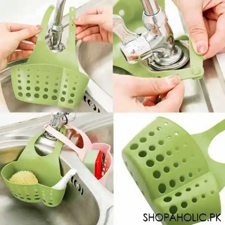 kitchen sink drain hanging small basket image2