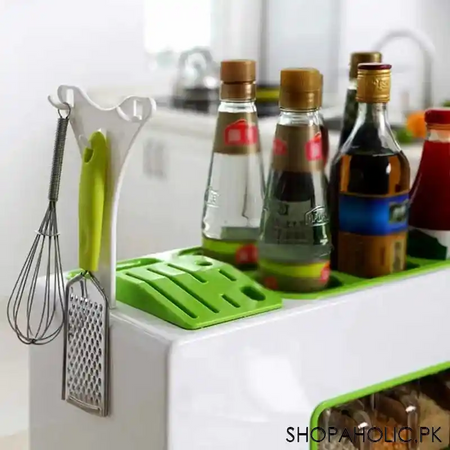 kitchen utensils, knife & seasoning storage rack image3