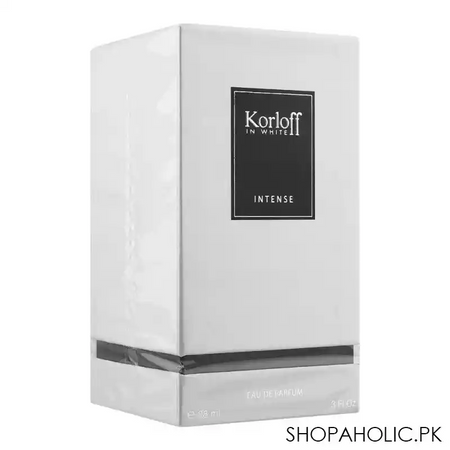 korloff in white intense eau de parfum, for men, 88ml image2