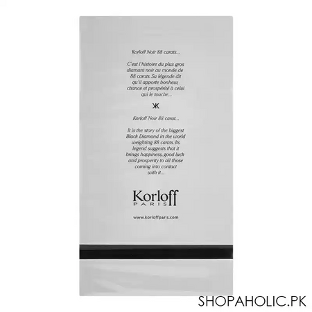 korloff in white intense eau de parfum, for men, 88ml image3