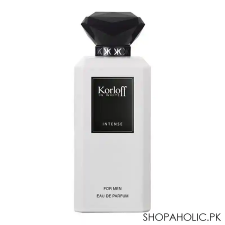 korloff in white intense eau de parfum, for men, 88ml main image