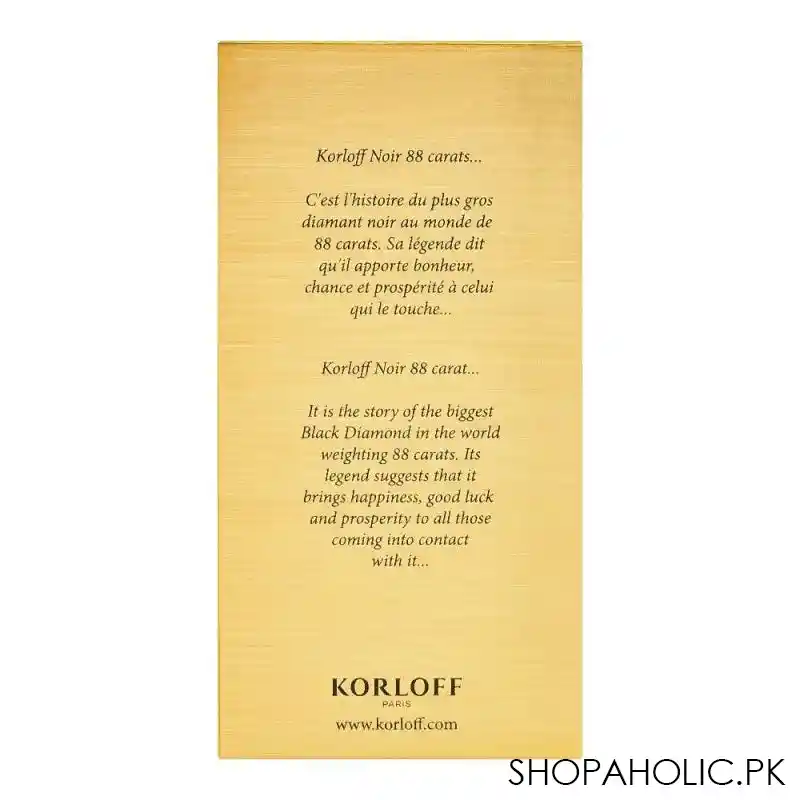 korloff lady eau de parfum, for women, 88ml image2