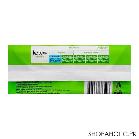 Kotex Betel Leaf Daily Aroma Fresh Scented, Regular Panty Liner, 40-Pack - Image 4