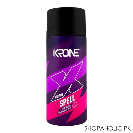 krone xtreme spell long lasting body spray, for men, 150ml main image