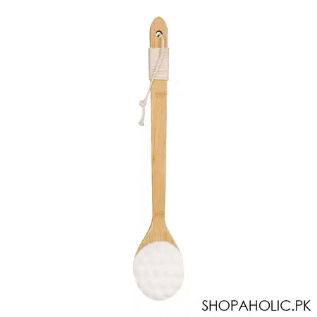 Krramel Bamboo Washing Body Brush, White, NX-0136 - Main Image