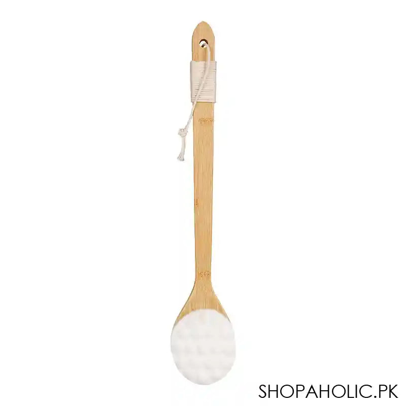 Krramel Bamboo Washing Body Brush, White, NX-0136 - Main Image
