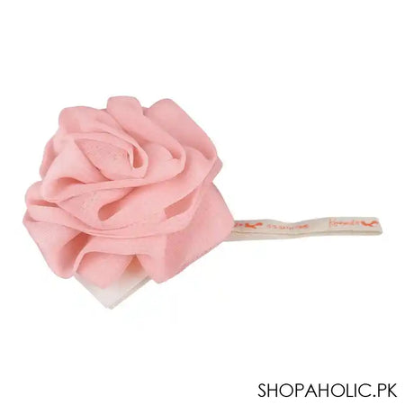 Krramel Mesh Sponge, Exfoliating, Deep Cleansing, Massage, Detoxing & Regenerating Loofah, Pink, NX-0702 - Main Image