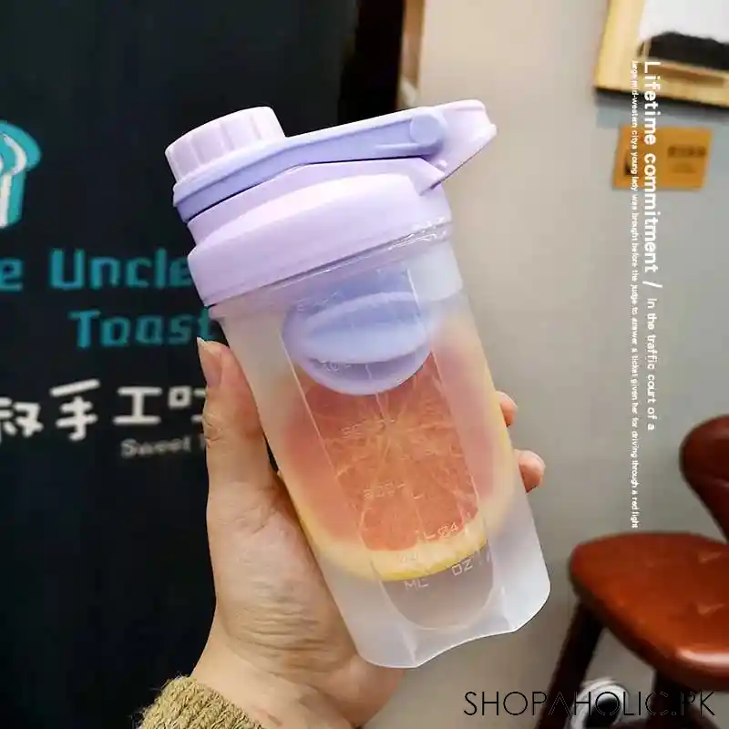 kung fu sports protein shaker water bottle for workout 500ml (small) image2