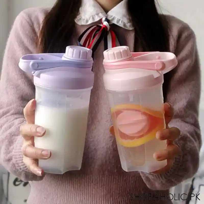kung fu sports protein shaker water bottle for workout 500ml (small) image4