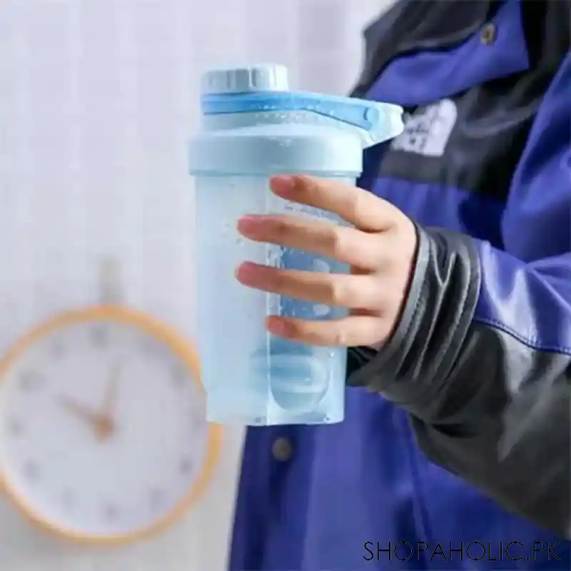 kung fu sports protein shaker water bottle for workout 500ml (small) main image