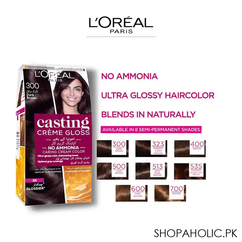 L'Oreal Paris Casting Hair Color, 300 Dark Brown - Image 5
