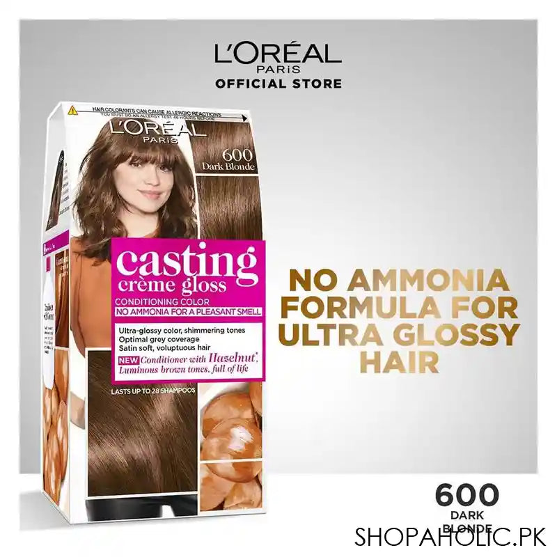 L'Oreal Paris Casting Hair Color, 600 Dark Blonde - Image 3