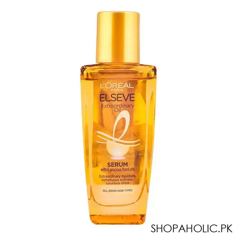 L'Oreal Paris Elvive Extraordinary Oil Hair Serum, All Hair Types, 30ml - Main Image