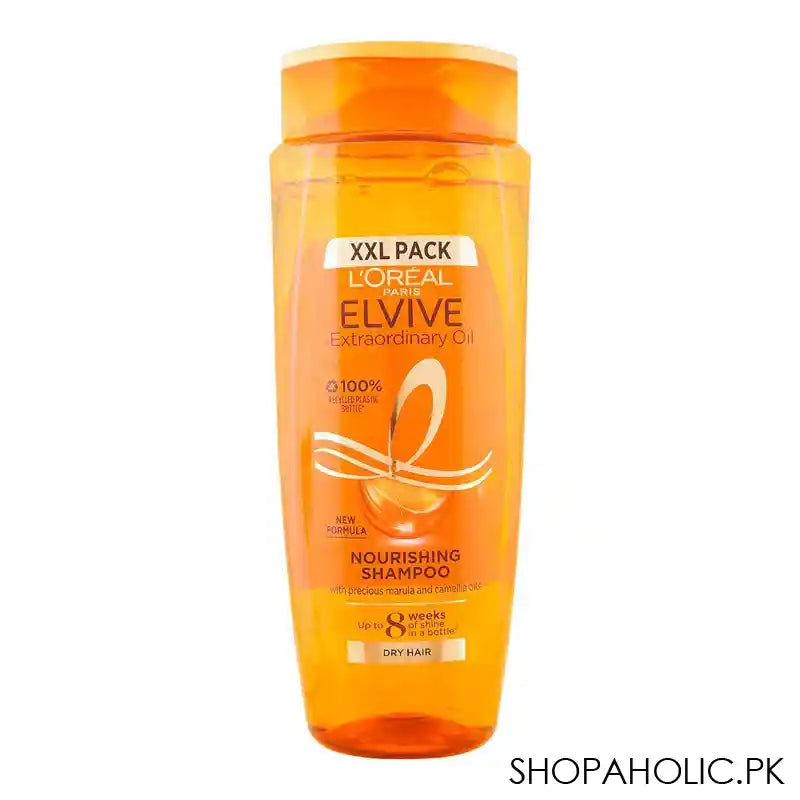 L'Oreal Paris Elvive Extraordinary Oil Nourishing Shampoo, For Dry Hair, 700ml - Main Image