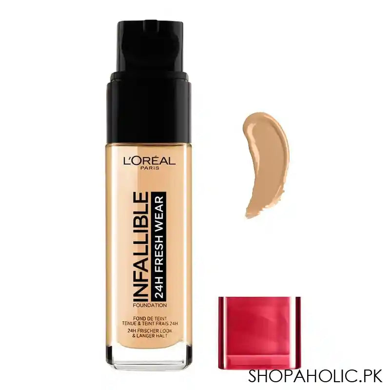 L'Oreal Paris Infallible 24H Stay Fresh Foundation, 140 Golden Beige - Image 3