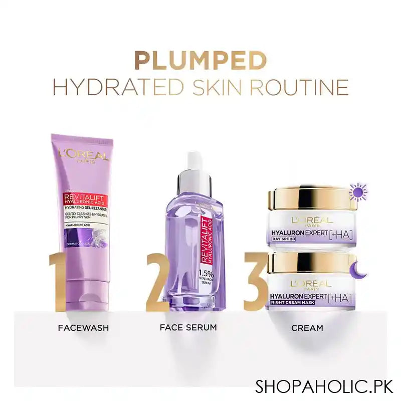 L'Oreal Paris Revitalift Hyaluronic Acid Hydrating Gel Facewash, 100ml - Image 2