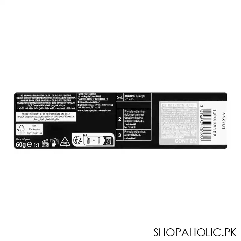 L'Oreal Professionnel Inoa No Ammonia Permanent Hair Colouring Cream, 3 Dark Brown, 60g - Image 6