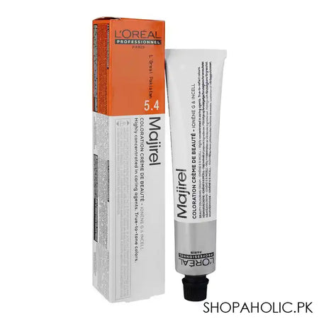 L'Oreal Professionnel Majirel Hair Coloring Cream, 5.4 Light Copper Brown - Main Image