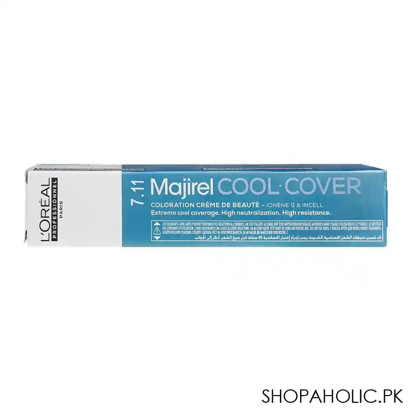 L'Oreal Professionnel Majirel Hair Coloring Cream, 7.11 Deep Ash Blonde - Image 5
