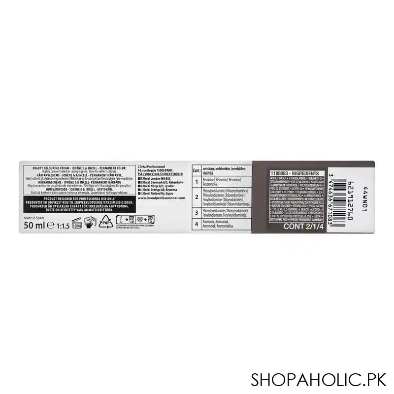 L'Oreal Professionnel Majirel Hair Coloring Cream, 7.12 Ash Blonde - Image 4