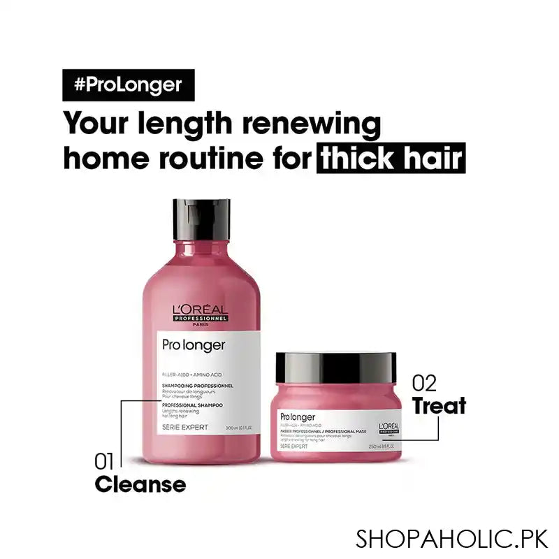 L'Oreal Professionnel Serie Expert Filler - A100 + Amino Acid Pro Longer Professional Shampoo, 300ml - Image 4