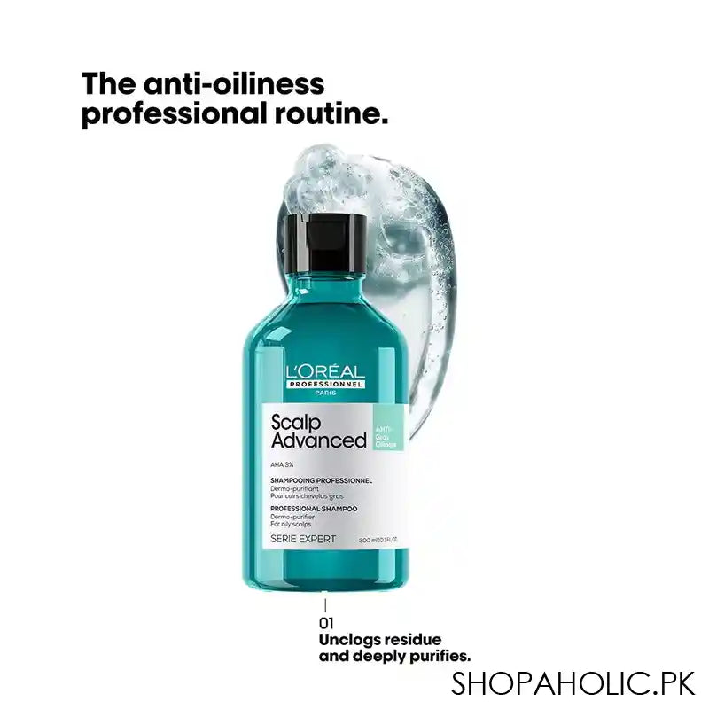 L'Oreal Professionnel Serie Expert Scalp Advanced AHA 3% Anti-Gras Oiliness, 300ml - Main Image