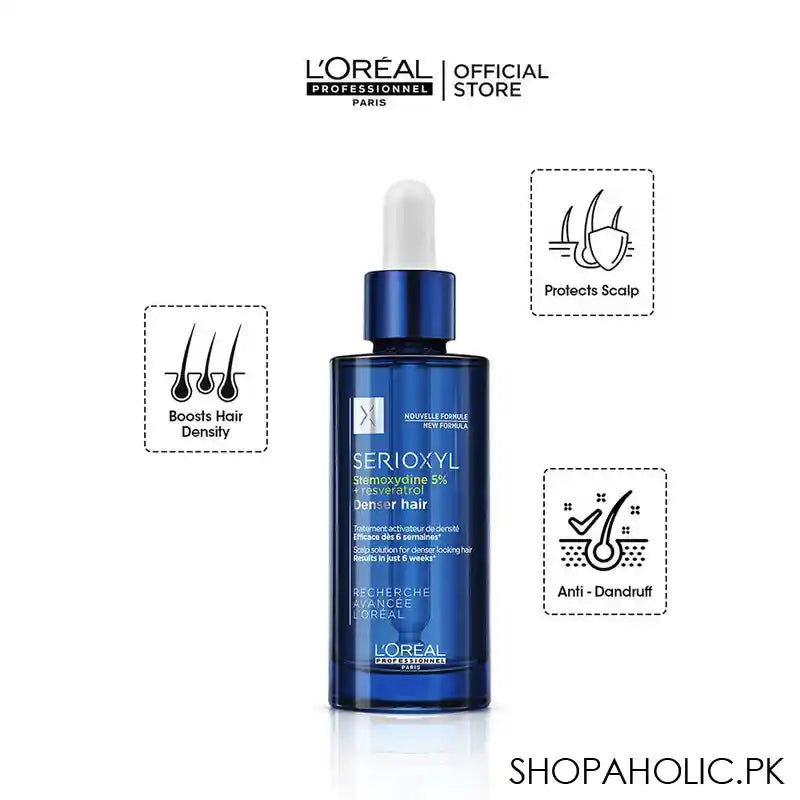 L'Oreal Professionnel Serioxyl Denser Hair Treatment For Thinning Hair, 90ml - Image 3