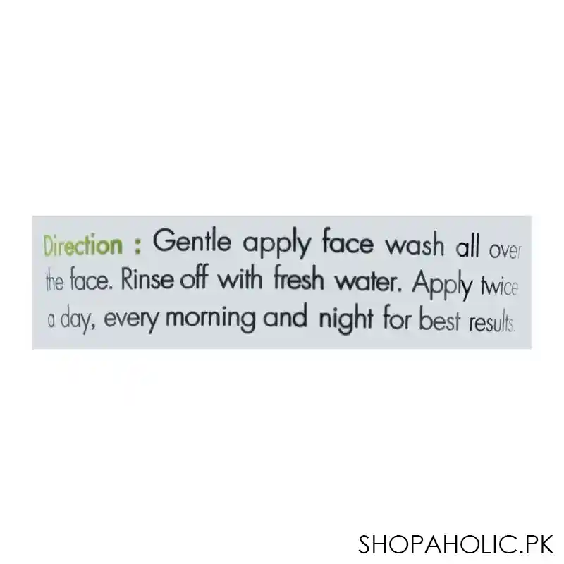 la ginny green tea extract whitening face wash, 100ml image3