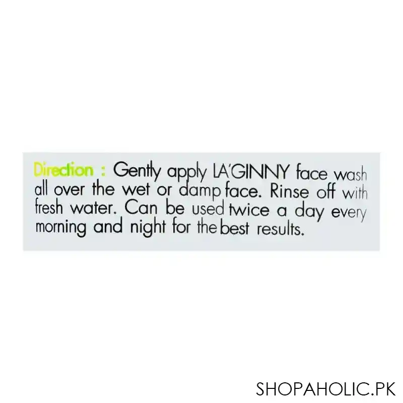 la ginny kiwi extract whitening face wash, 100ml image3