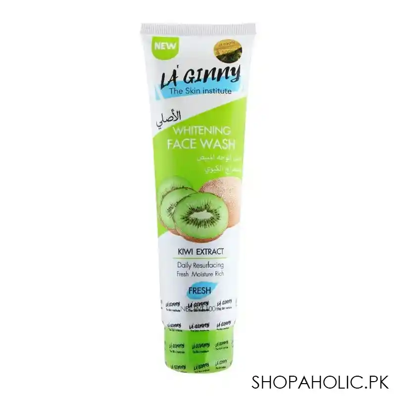 la ginny kiwi extract whitening face wash, 100ml main image