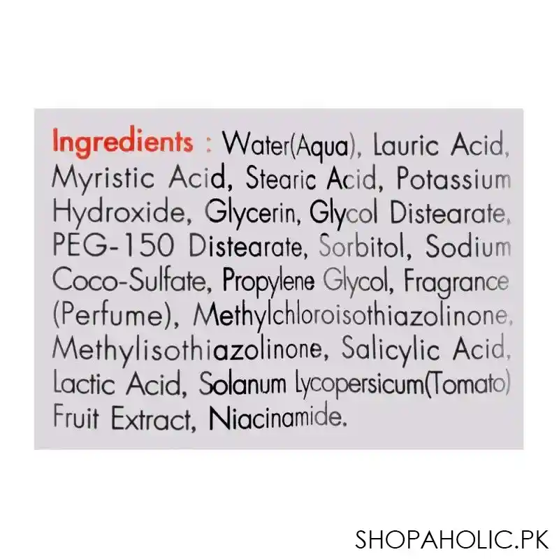 la ginny tomato extract whitening face wash, 100ml image4