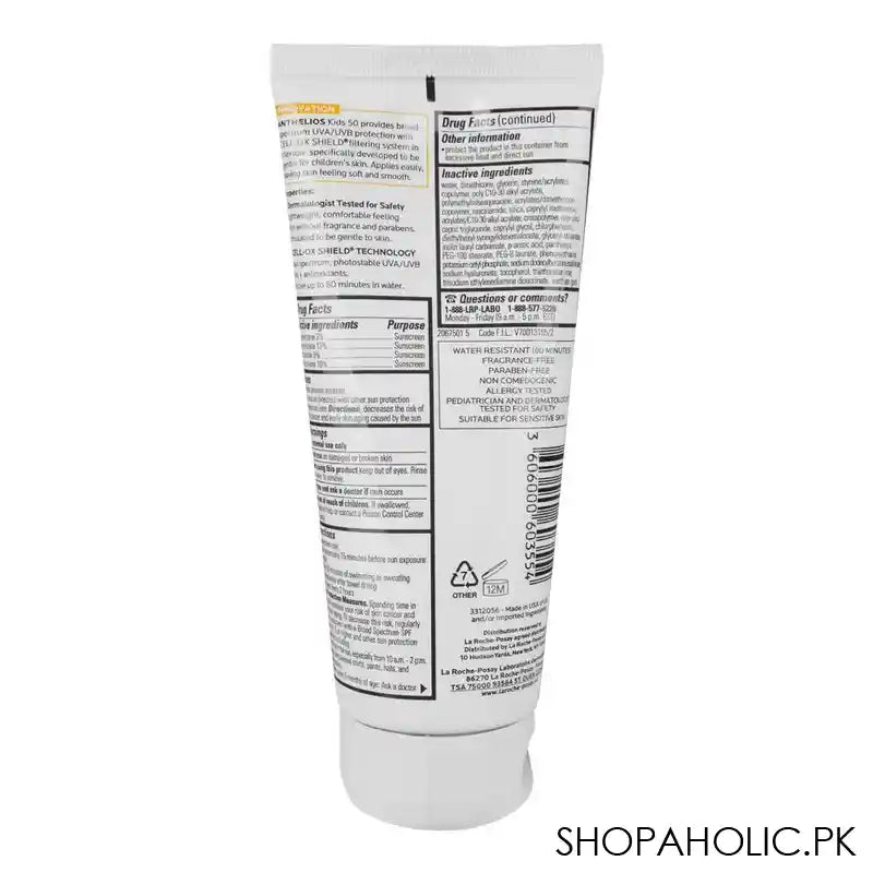 La Roche-Posay Anthelios Kids Gentle Face & Body Sunscreen, SPF-50, 200ml - Image 4