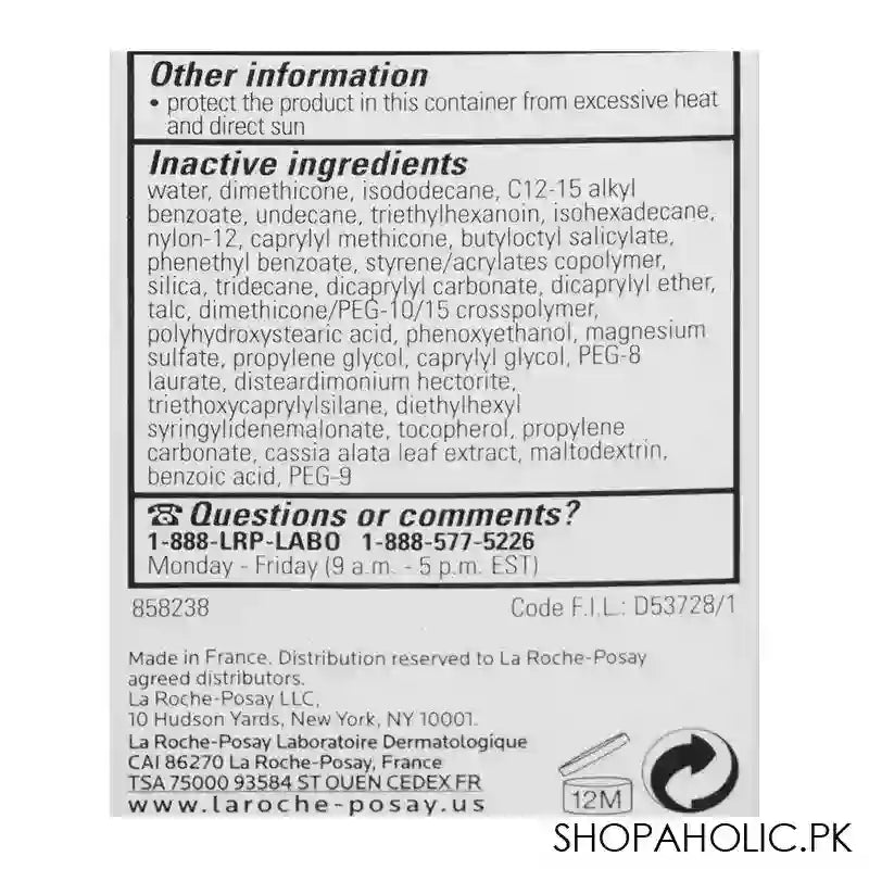 La Roche-Posay Anthelios Mineral Light Fluid Sunscreen Broad Spectrum SPF-50, 50ml - Image 2
